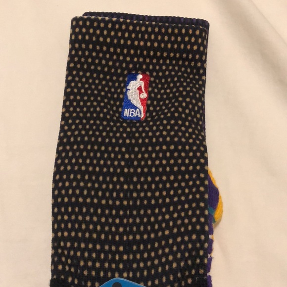NWT STANCE X KOBE BRYANT "THE FINAL" SOCKS PURPLE AND GOLD BLACK MAMBA 9-12 - Picture 3 of 7